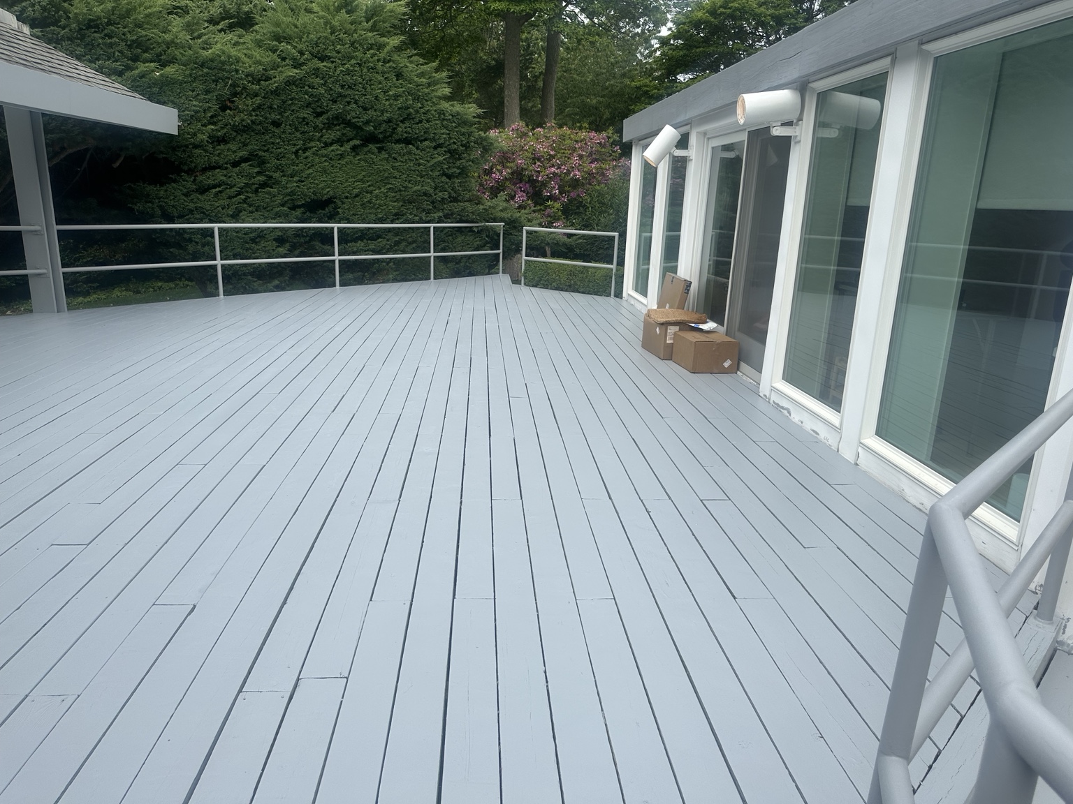 Finished exterior deck