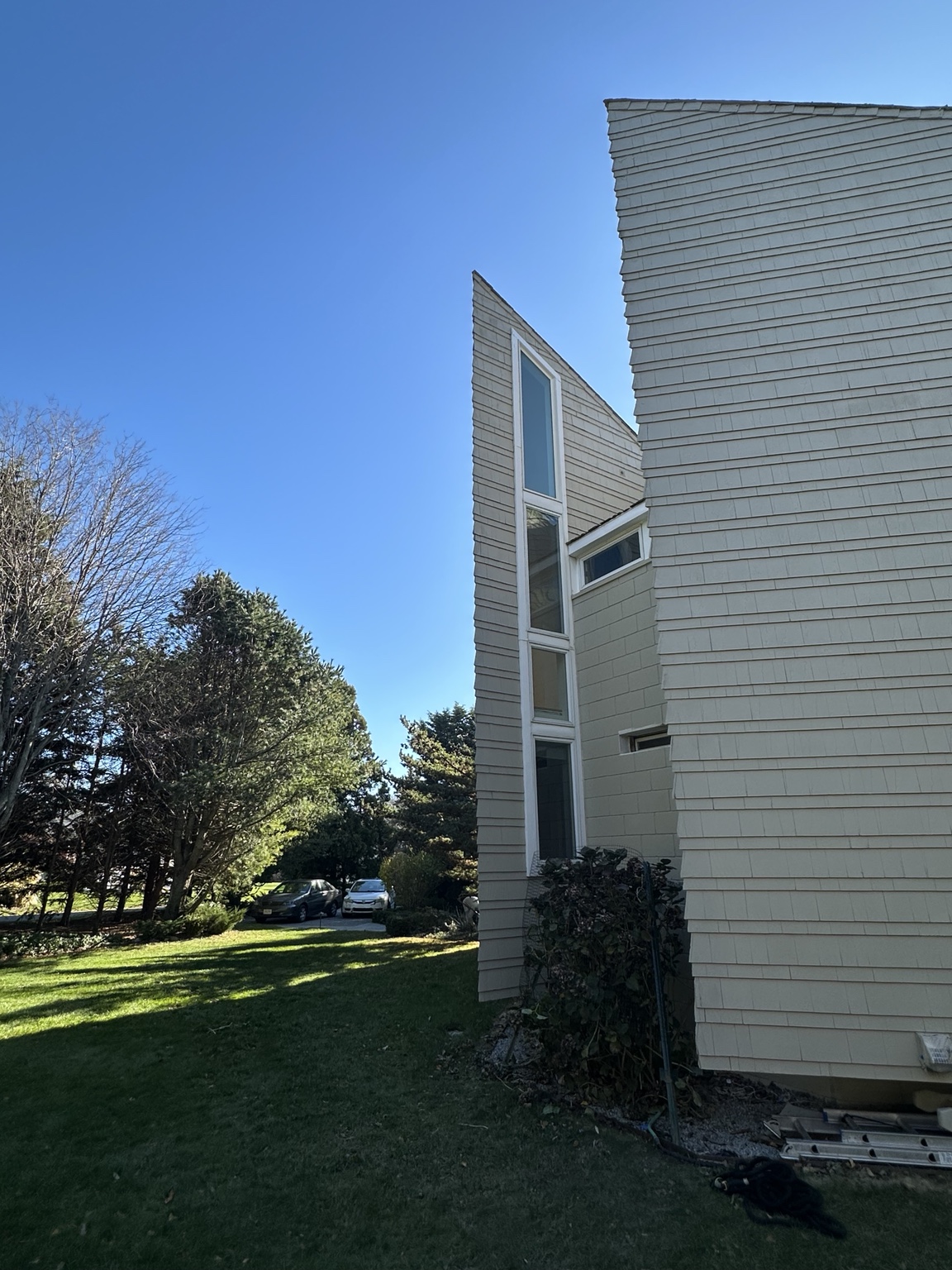 Exterior shingle painting project